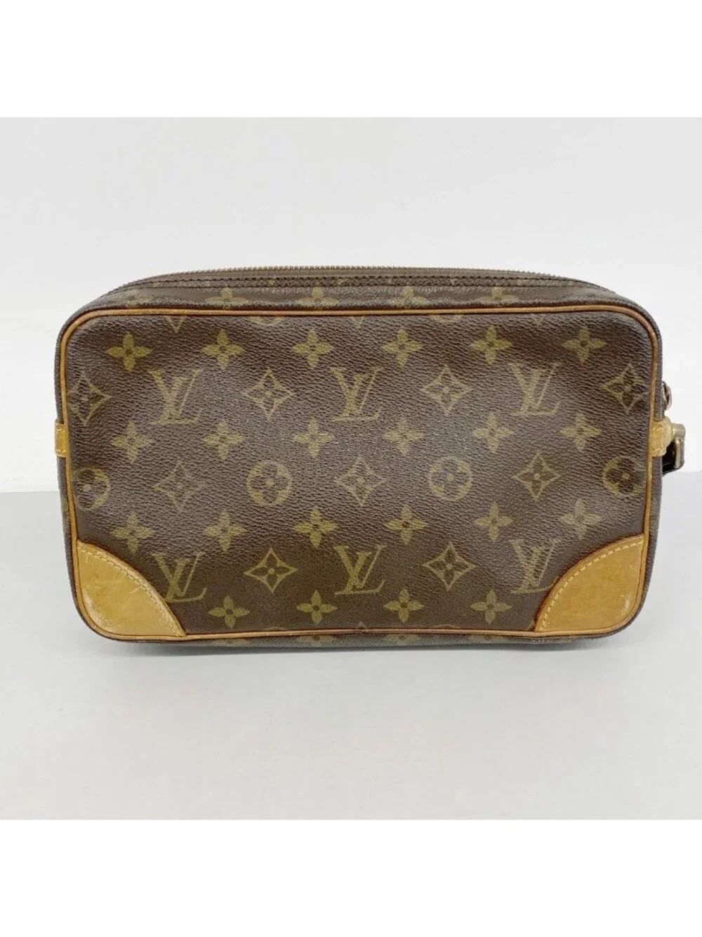 Louis Vuitton Clutch Monogram Marly Dragonne GM Brown